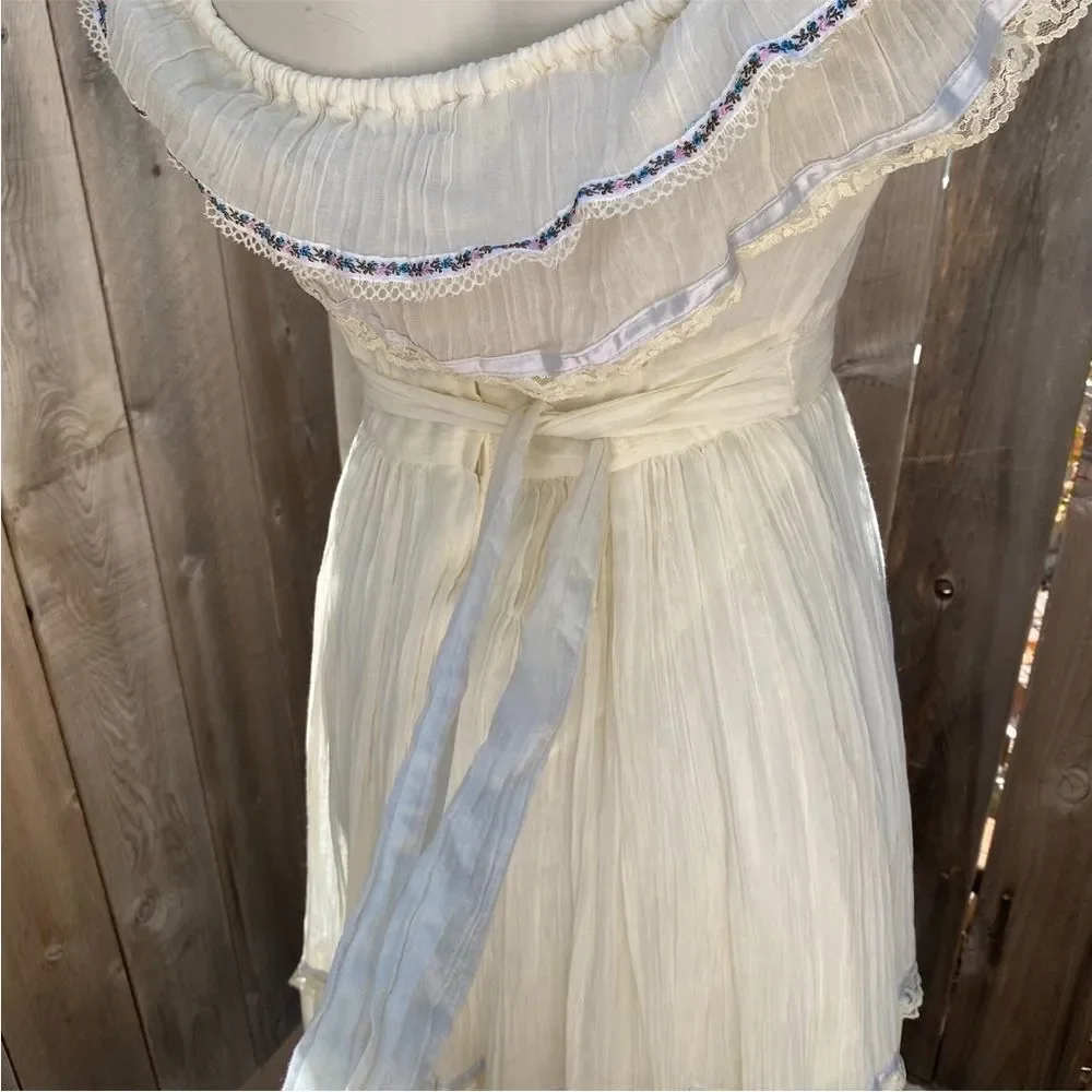 Vintage Gunne Sax by Jessica 70's Prairie Summer dress size 9 - Picture 12 of 15